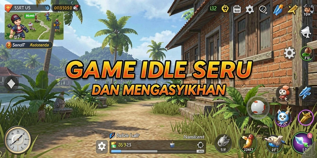 Tampilan gameplay <strong>55RT</strong> yang menarik dan penuh warna.