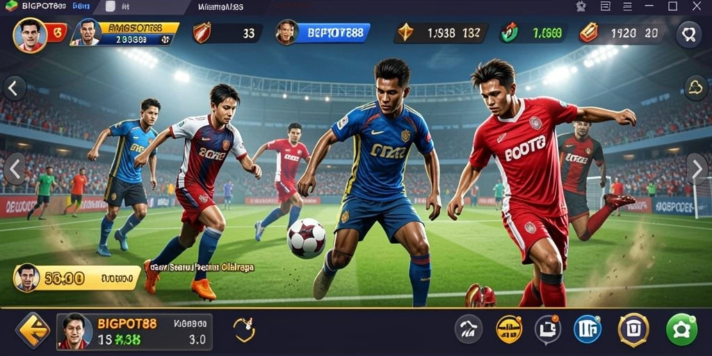 Tampilan seru dari gameplay <strong>BIGPOT88</strong> dengan aksi olahraga yang menarik.