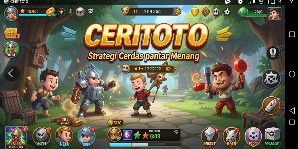 Screenshot CERITOTO menampilkan aksi gameplay strategi yang mendebarkan.