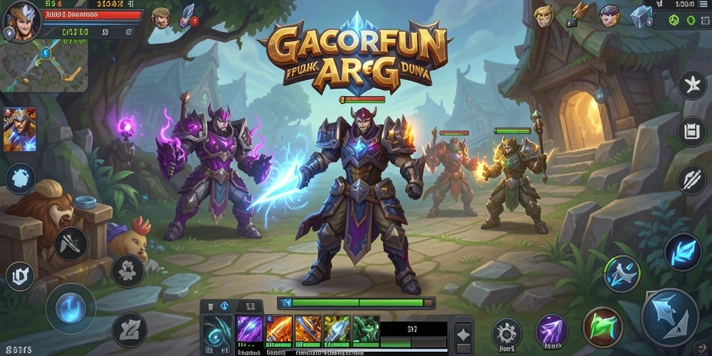 Tampilan menegangkan dari gameplay GACORFUN dalam dunia ARPG.