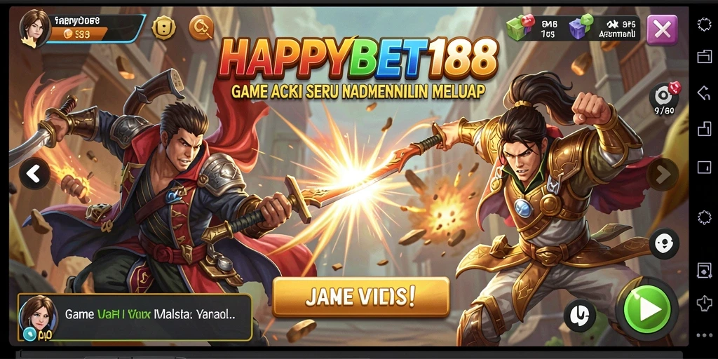 Screenshot gameplay <strong>HAPPYBET188</strong> menampilkan aksi seru dan grafis menawan.