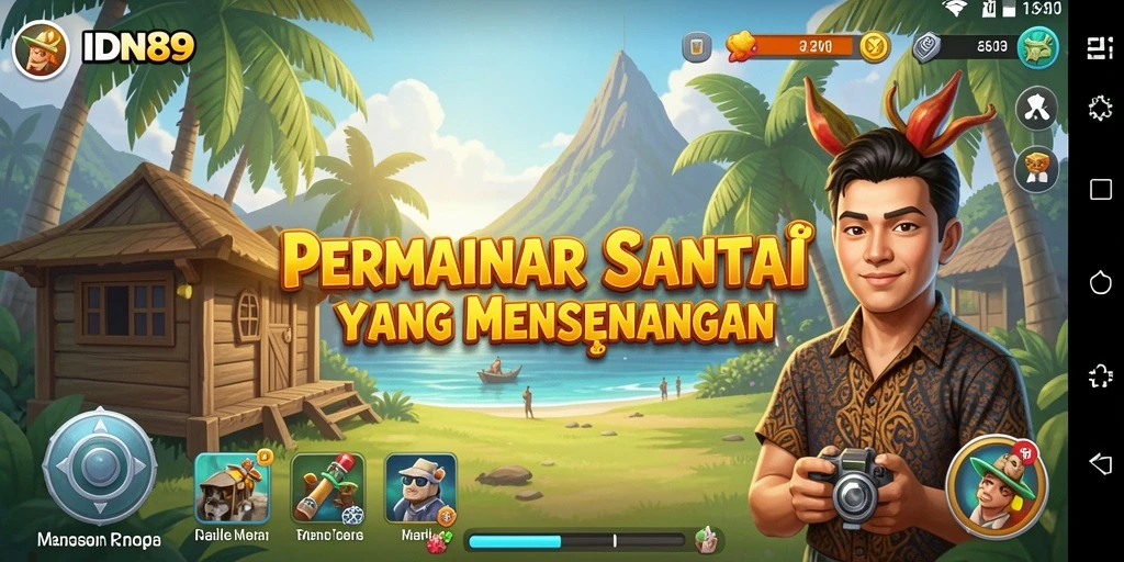 Screenshot gameplay IDN89 yang penuh warna dan menarik.